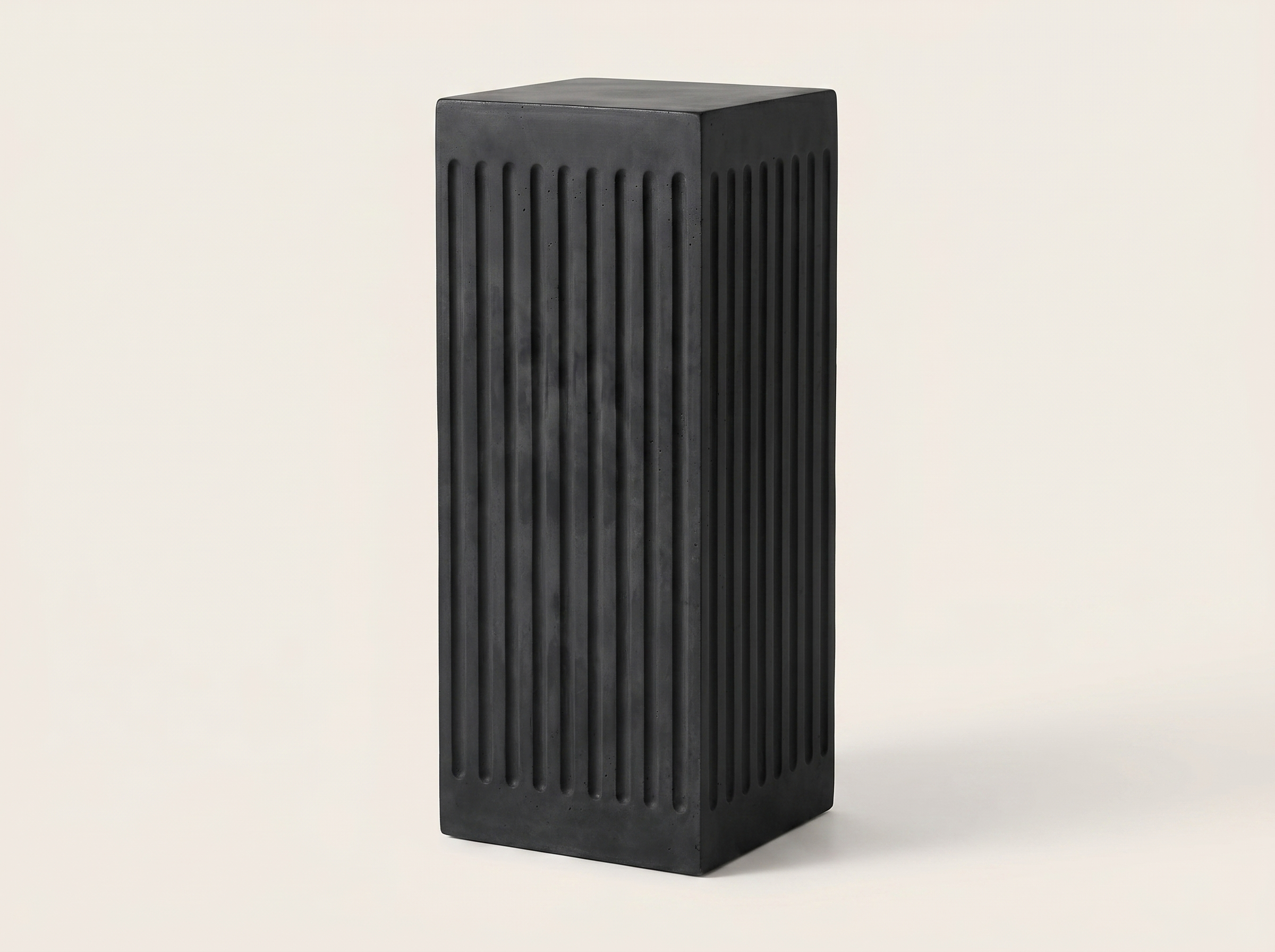 Coronado Fluted Concrete Side Table